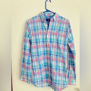 Vineyard Vines Wale Shirt Plaid Button Up XL